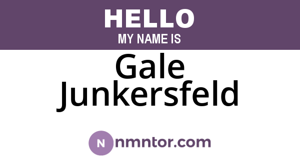 Gale Junkersfeld