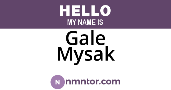 Gale Mysak
