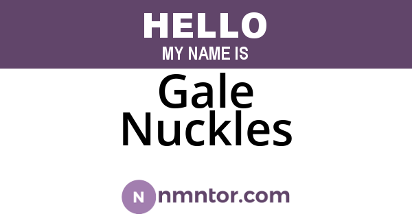 Gale Nuckles