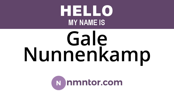 Gale Nunnenkamp