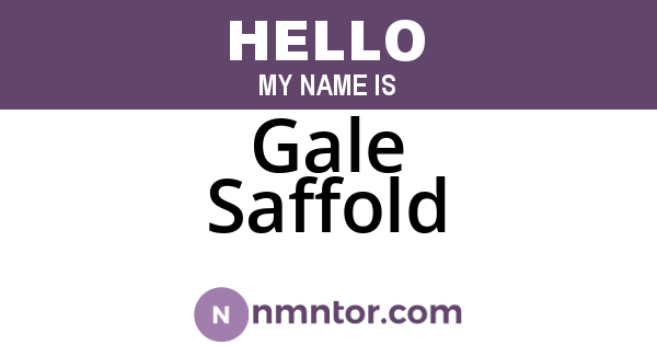 Gale Saffold