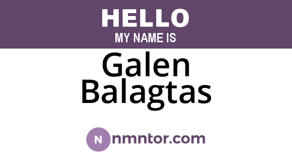 Galen Balagtas