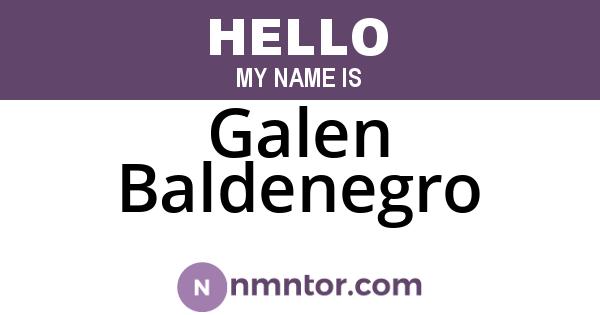 Galen Baldenegro