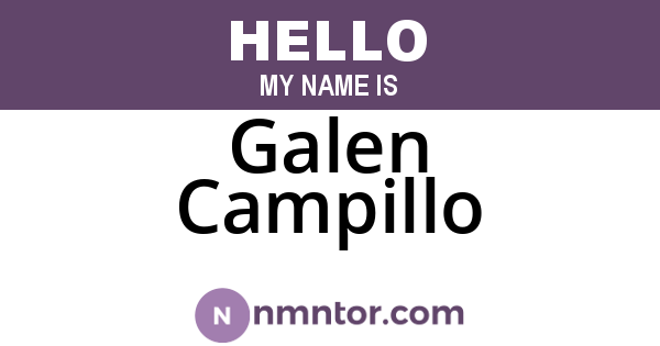 Galen Campillo