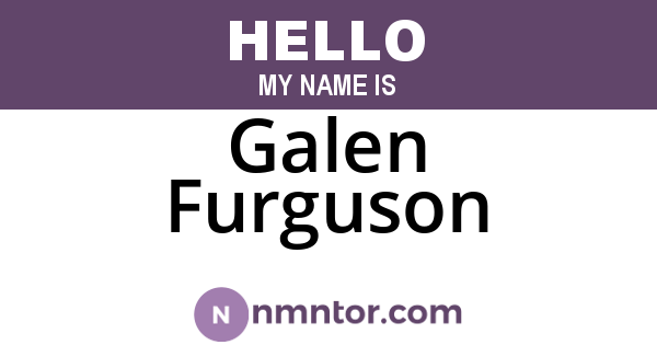 Galen Furguson