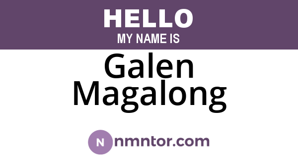 Galen Magalong