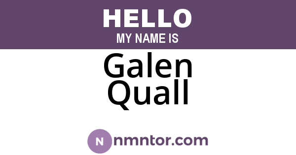 Galen Quall