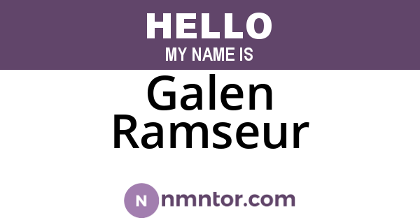 Galen Ramseur