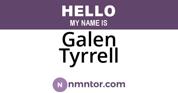 Galen Tyrrell