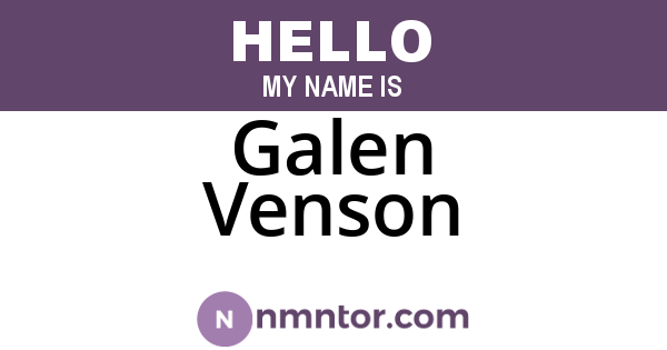 Galen Venson