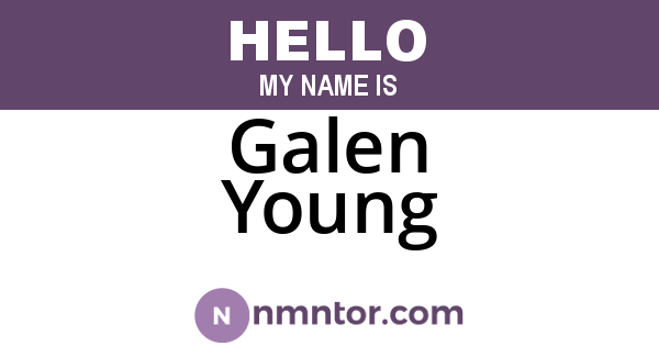 Galen Young