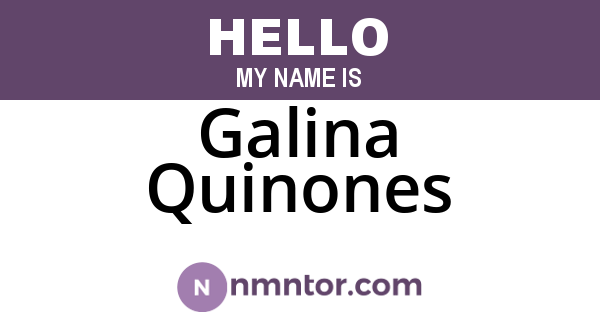 Galina Quinones