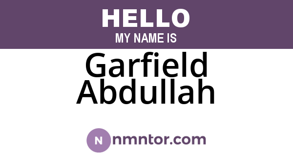 Garfield Abdullah