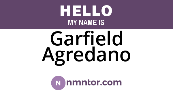 Garfield Agredano