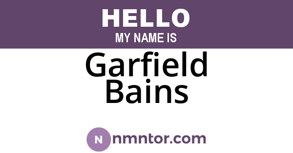 Garfield Bains