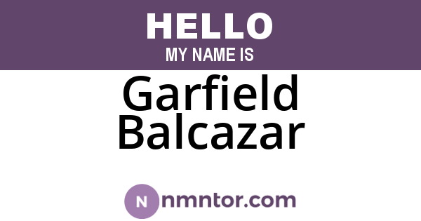 Garfield Balcazar