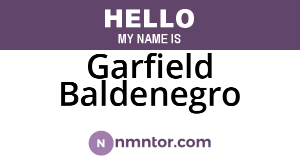 Garfield Baldenegro