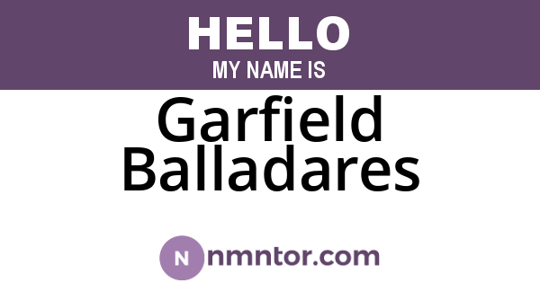 Garfield Balladares