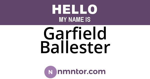 Garfield Ballester
