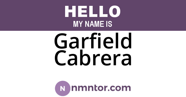 Garfield Cabrera