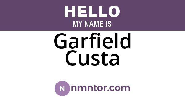 Garfield Custa
