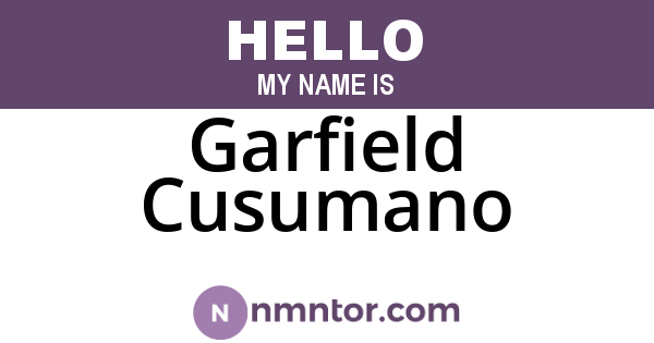 Garfield Cusumano