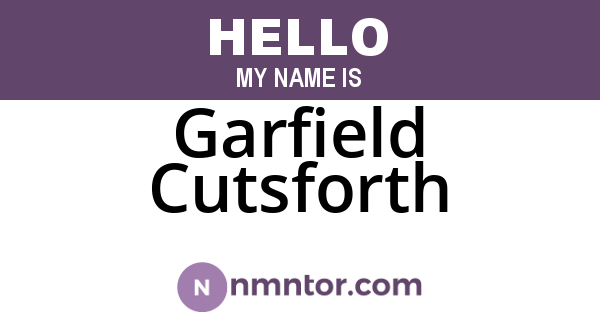 Garfield Cutsforth