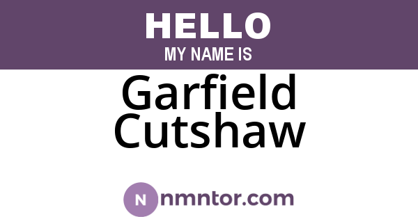 Garfield Cutshaw