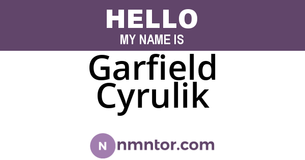 Garfield Cyrulik