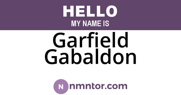 Garfield Gabaldon