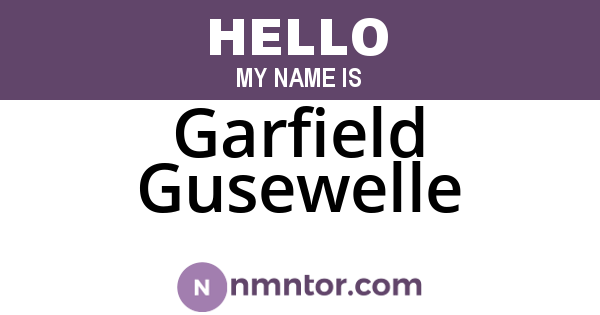 Garfield Gusewelle