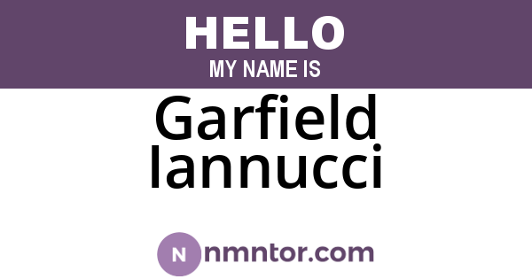 Garfield Iannucci
