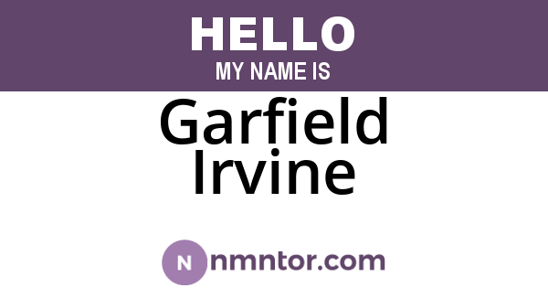 Garfield Irvine
