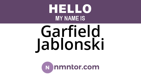 Garfield Jablonski