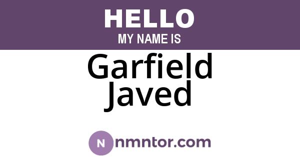 Garfield Javed