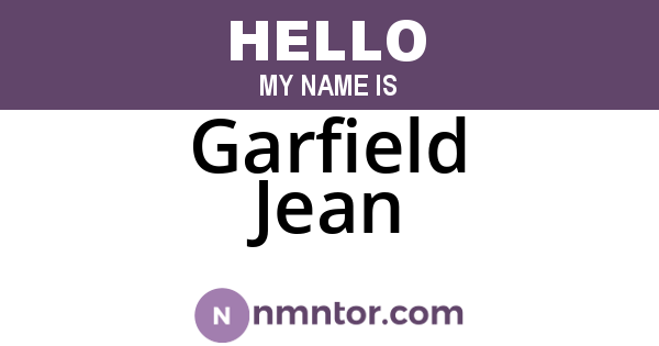 Garfield Jean