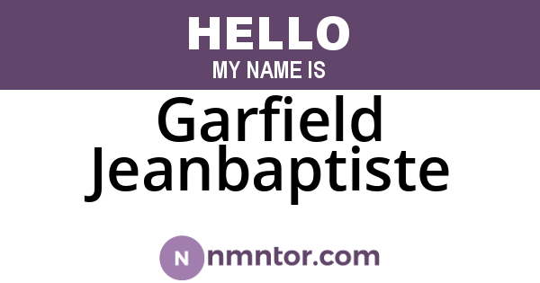 Garfield Jeanbaptiste