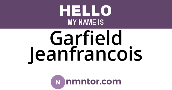 Garfield Jeanfrancois