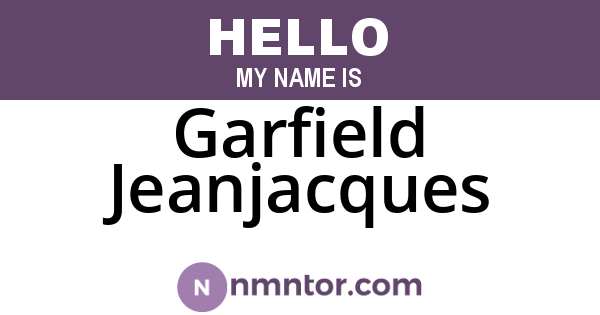 Garfield Jeanjacques
