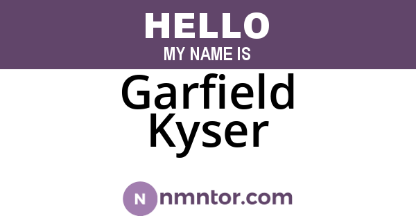 Garfield Kyser