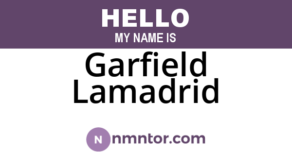 Garfield Lamadrid