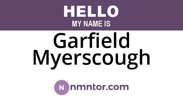 Garfield Myerscough