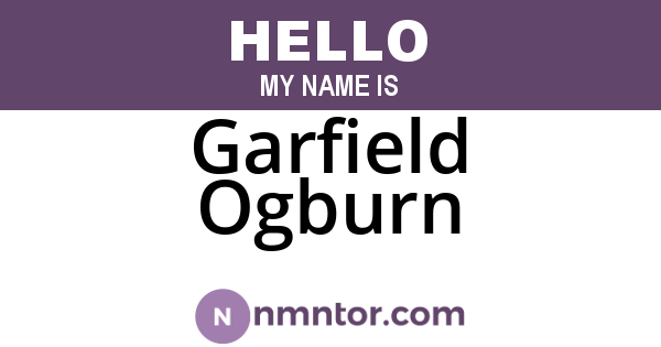 Garfield Ogburn