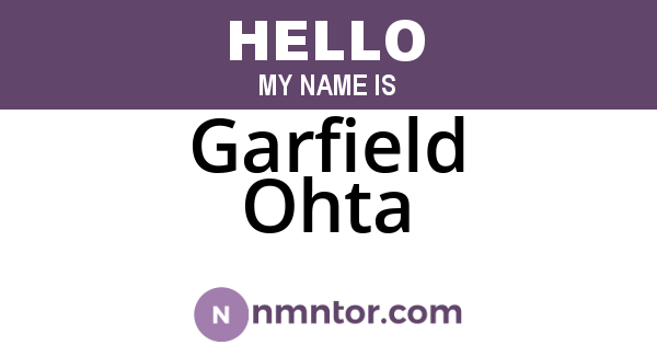 Garfield Ohta
