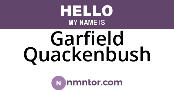 Garfield Quackenbush