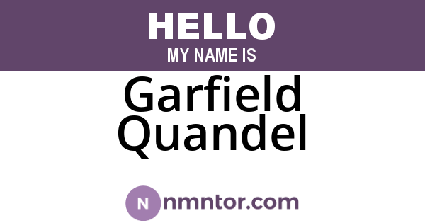 Garfield Quandel