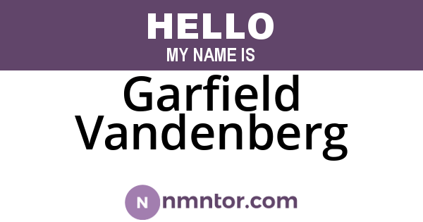 Garfield Vandenberg