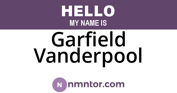 Garfield Vanderpool
