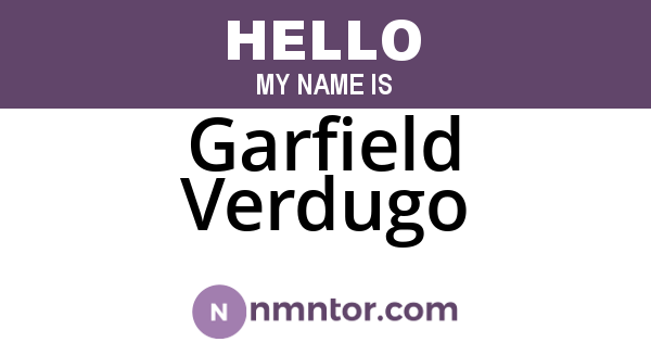 Garfield Verdugo