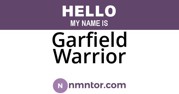Garfield Warrior